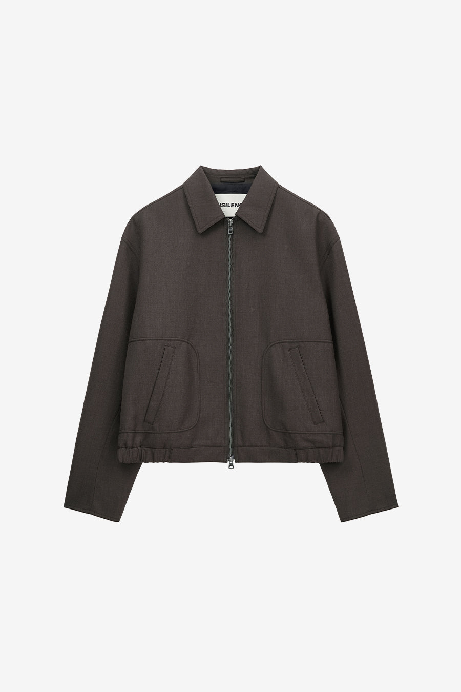 Insilence - Wool Drizzler Blouson (Melange Brown) product image 7 | TRAB K-Fashion Australia