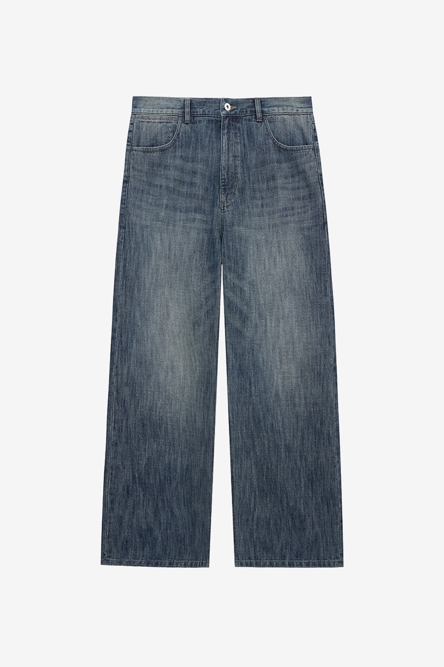 Insilence - Honeycomb Denim Pants (Mid Blue) product image 5 | TRAB K-Fashion Australia