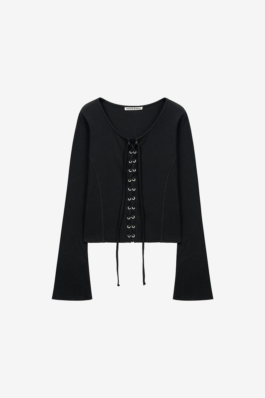 Insilence - Lace-up long sleeve (Black) product image 7 | TRAB K-Fashion Australia