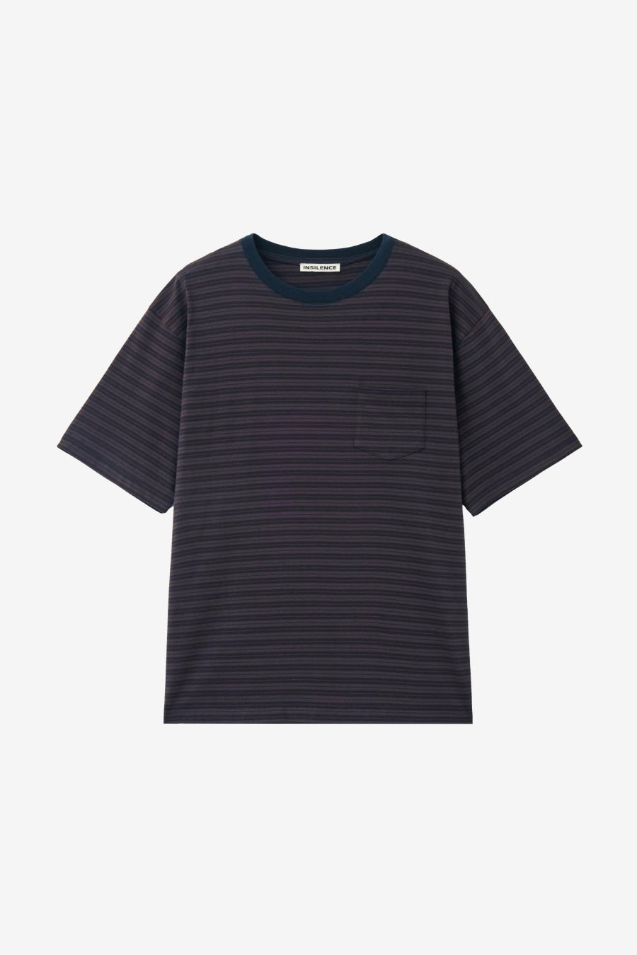 Insilence - Striped Pocket T-shirt (Navy) product image 7 | TRAB K-Fashion Australia