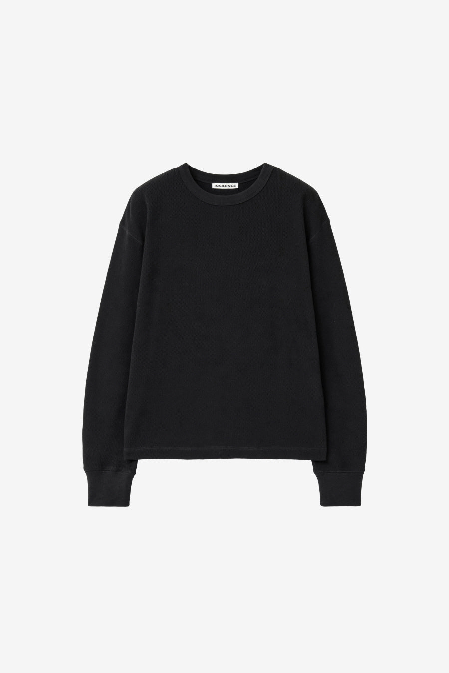 Insilence - Honeycomb Crew Neck Long Sleeve (Black) product image 7 | TRAB K-Fashion Australia