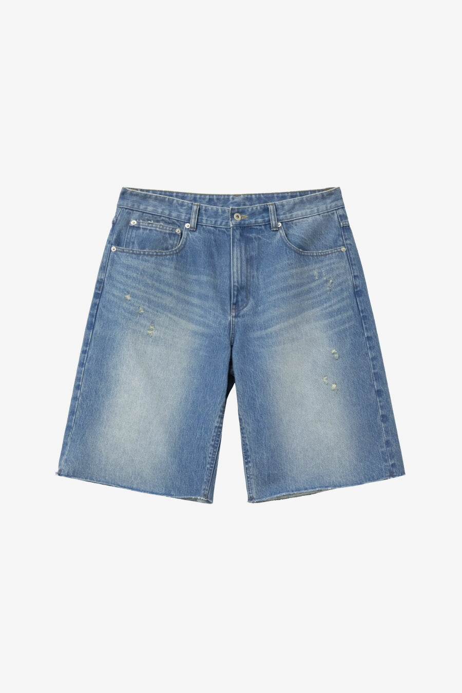Insilence - Distressed Denim Shorts (Blue) product image 5 | TRAB K-Fashion Australia