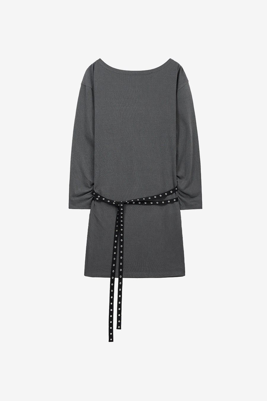 Insilence - Belted Jersey One-Piece (Charcoal) product image 9 | TRAB K-Fashion Australia