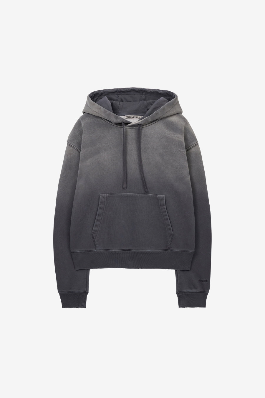 Insilence - Washed Color Soft Hoodie (Charcoal) product image 7 | TRAB K-Fashion Australia