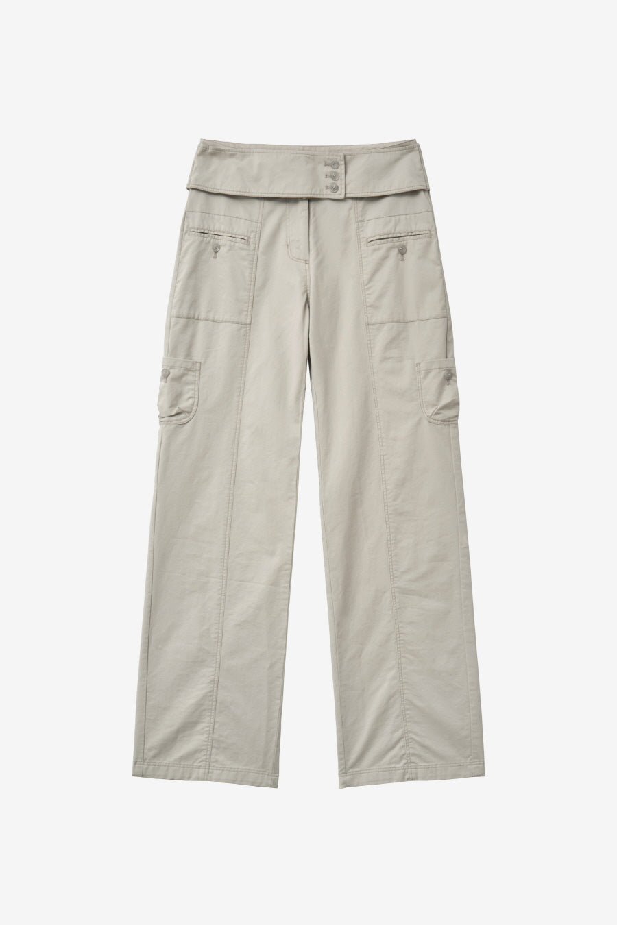 Insilence - Washed Cotton Pocket Pants (Light Beige) product image 7 | TRAB K-Fashion Australia
