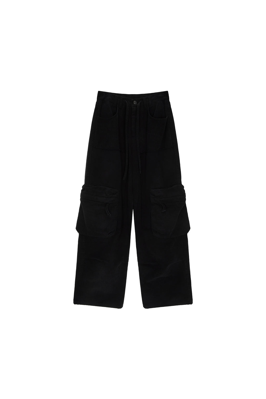 Matin Kim - Dirty Washed Heavy Cargo Pants (Black) product image 1 | TRAB K-Fashion Australia