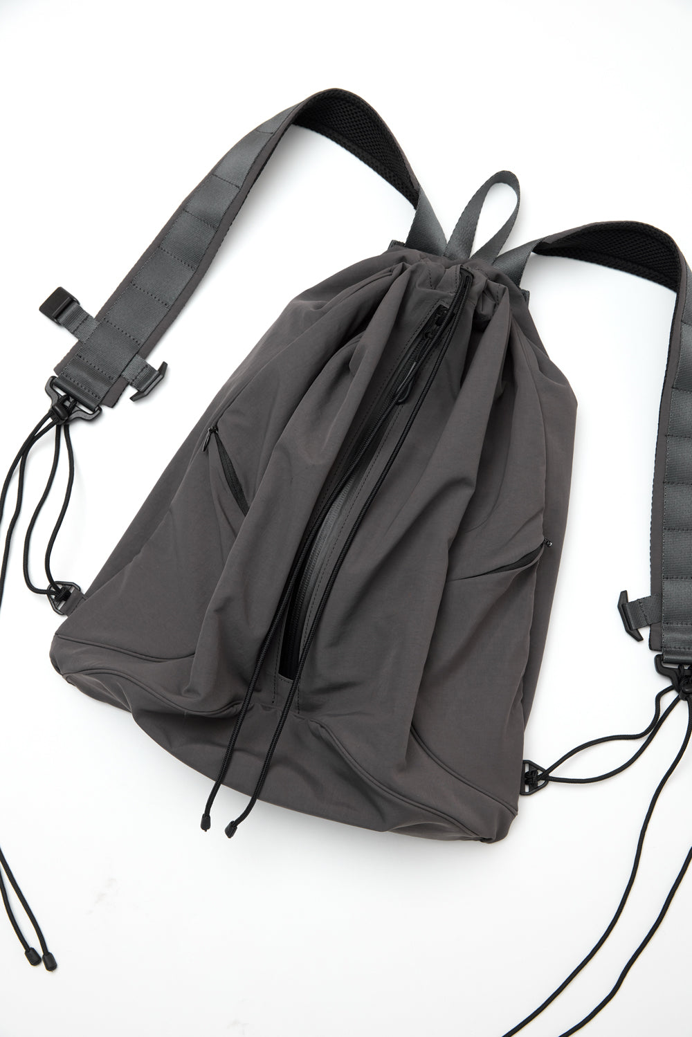 Hatchingroom - String Backpack Nylon (Charcoal) product image 3 | TRAB K-Fashion Australia