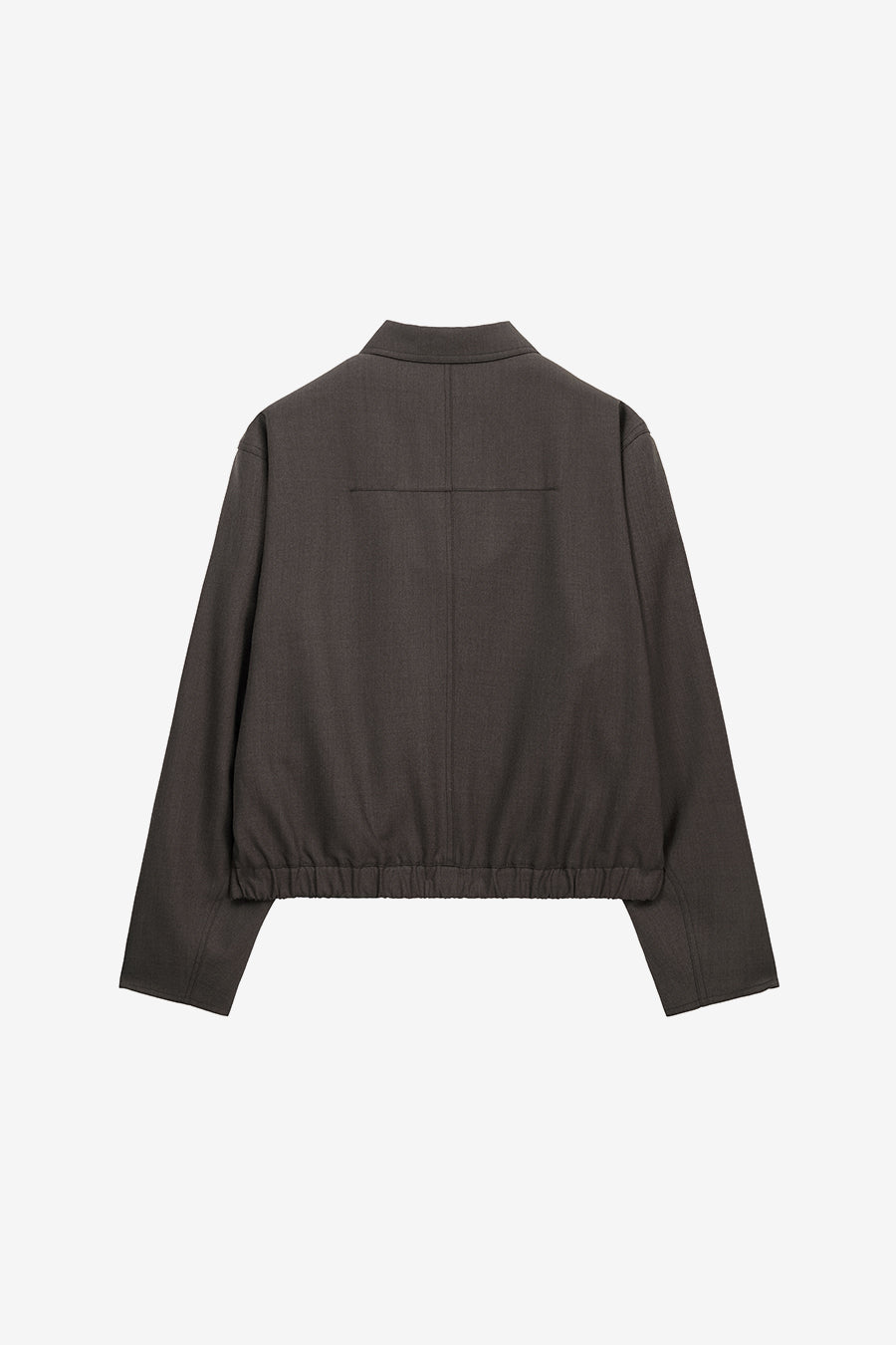 Insilence - Wool Drizzler Blouson (Melange Brown) product image 8 | TRAB K-Fashion Australia