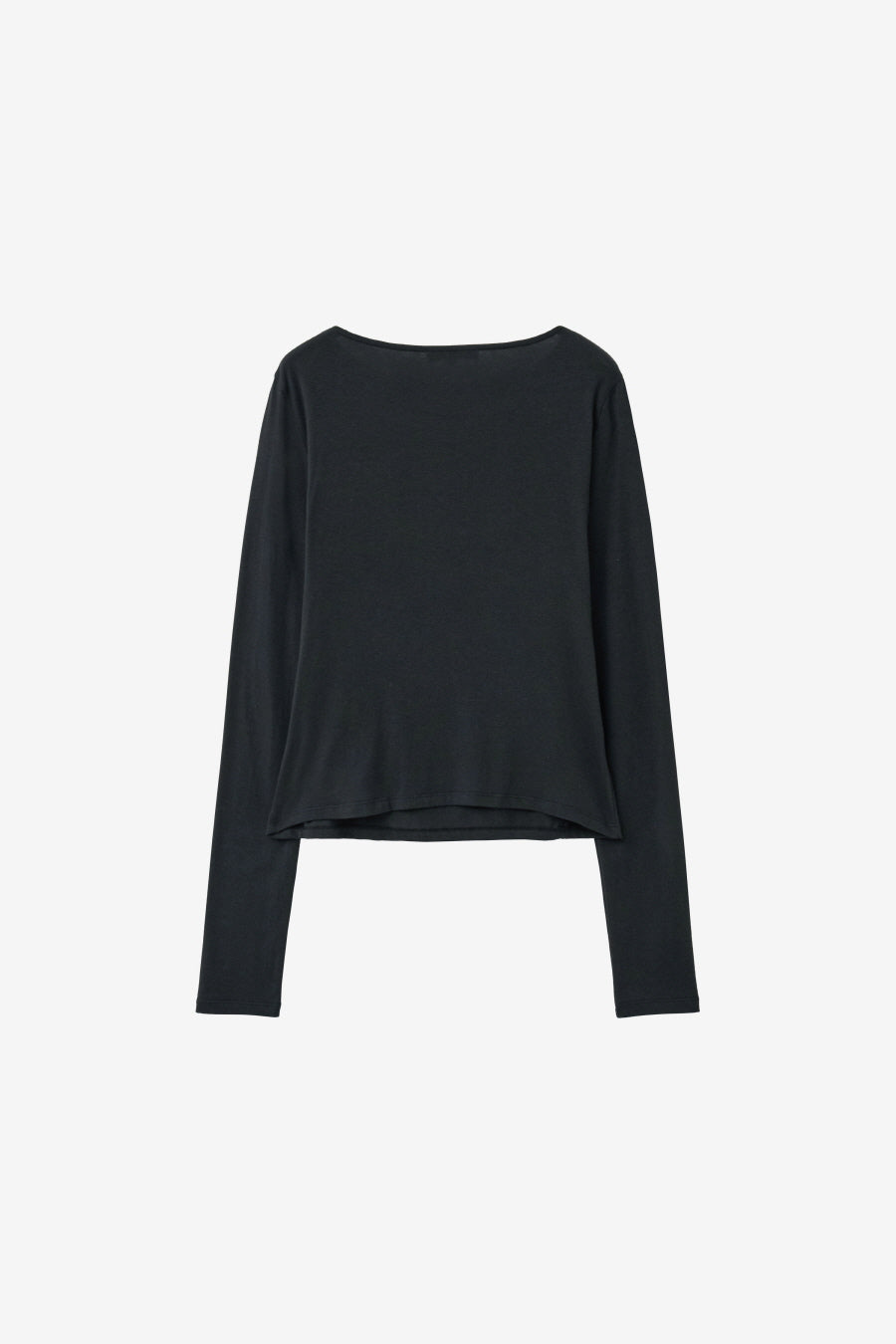 Insilence - Draping Boat Neck Long Sleeve (Black) product image 8 | TRAB K-Fashion Australia