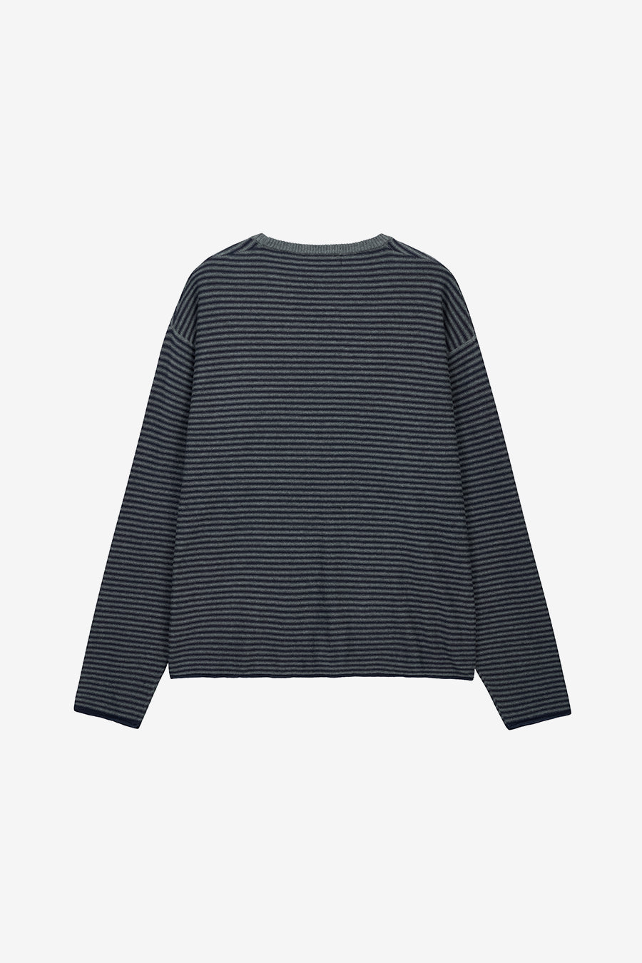 Insilence - Cotton Cashmere Striped Pullover (Navy) product image 6 | TRAB K-Fashion Australia