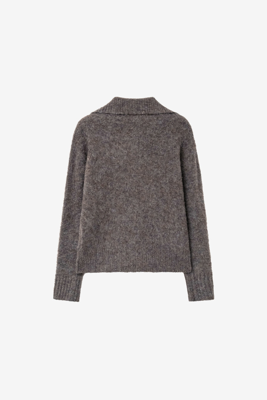 Insilence - Hairy Spread Collar Cardigan (Brown) product image 8 | TRAB K-Fashion Australia
