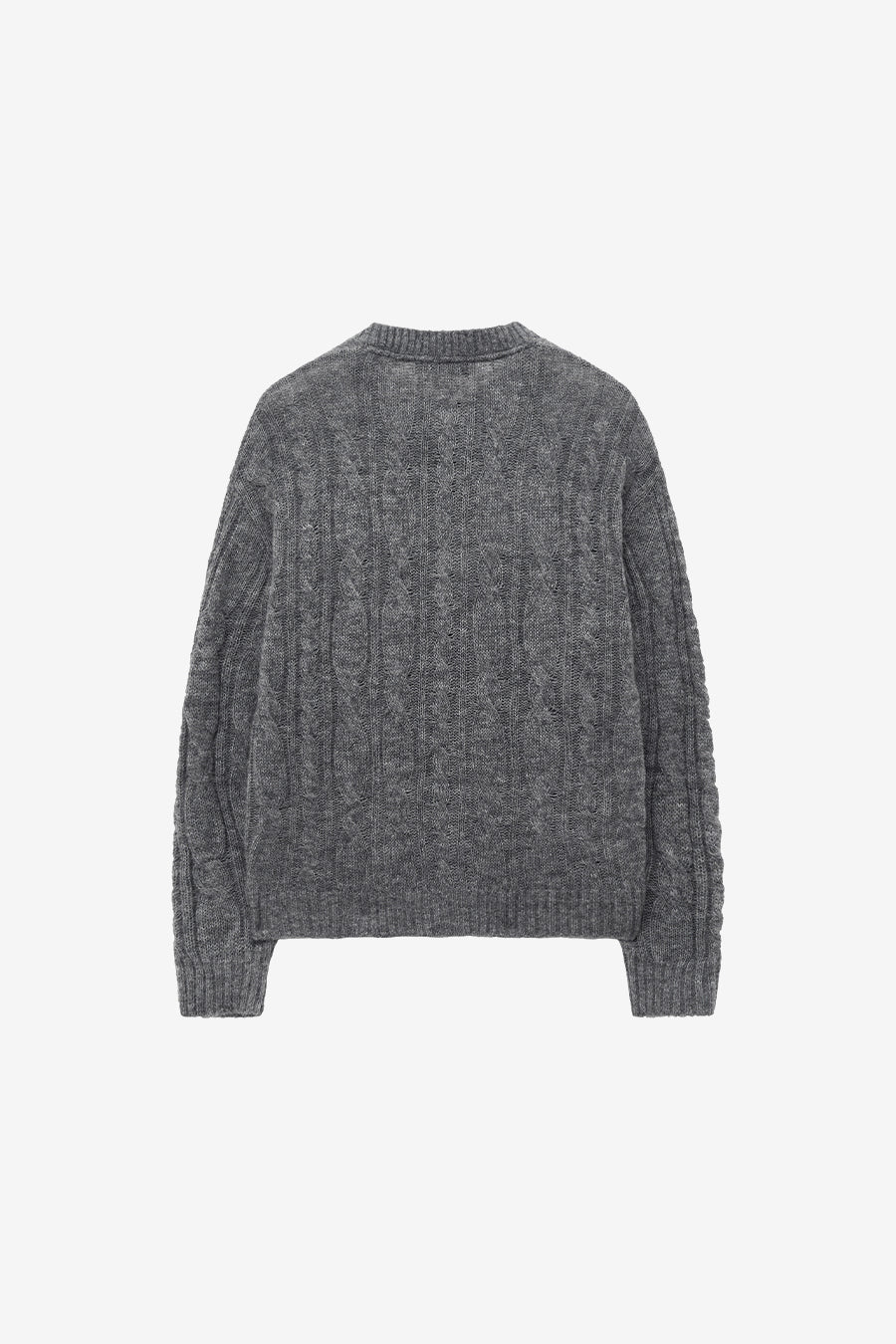 Insilence - Seared Cable Cardigan (Melange Grey) product image 8 | TRAB K-Fashion Australia