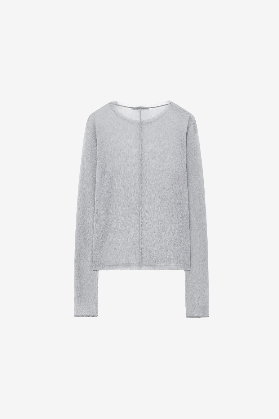 Insilence - Sheer pleated top (Grey) product image 8 | TRAB K-Fashion Australia