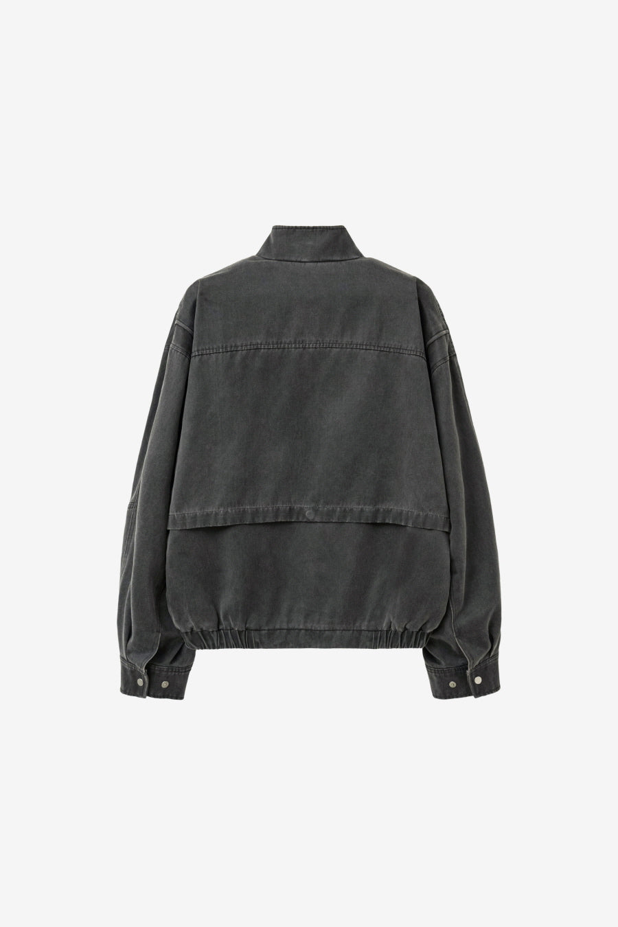 Insilence - Washed Faux Leather Jumper (Charcoal) product image 8 | TRAB K-Fashion Australia