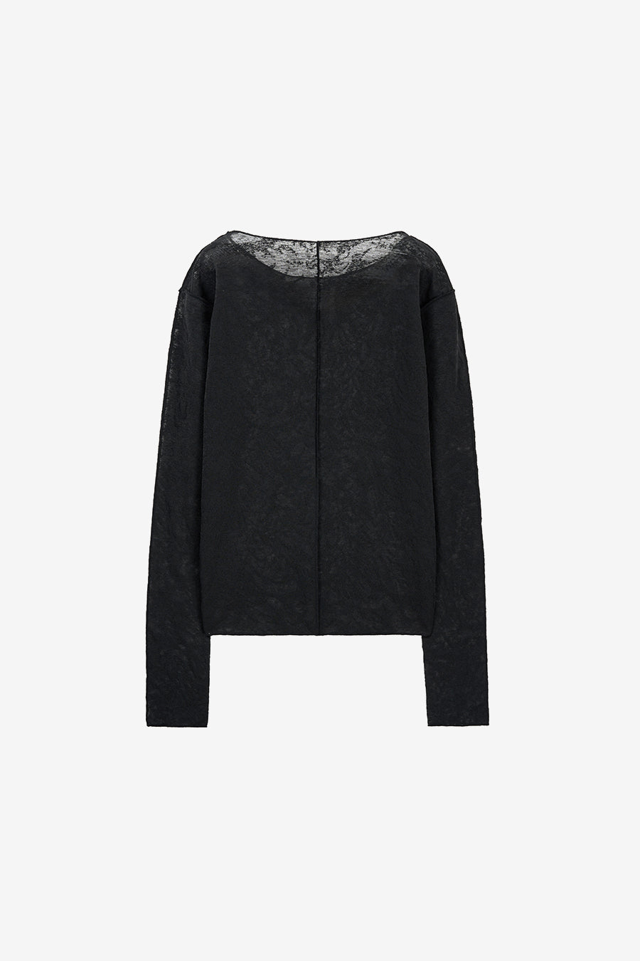 Insilence - Pattern Sheer Long Sleeve (Black) product image 8 | TRAB K-Fashion Australia