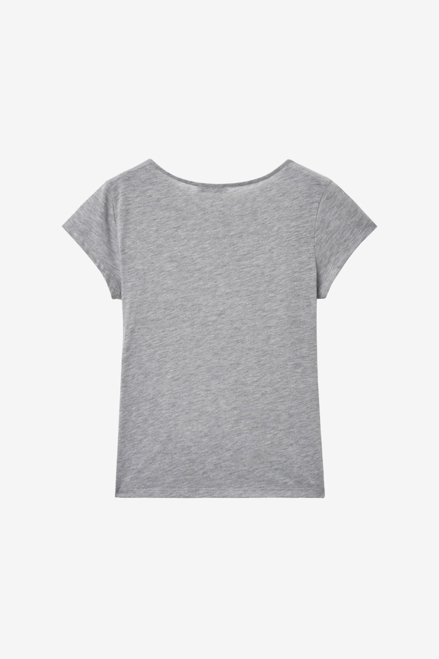 Insilence - Draping Boat Neck T-shirt (Melange Grey) product image 8 | TRAB K-Fashion Australia