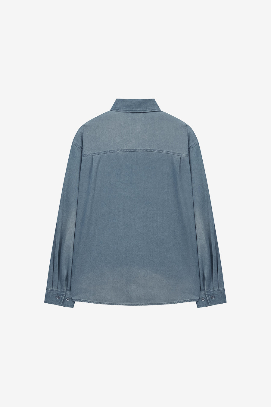 Insilence - Ghost Pocket Denim Shirt (Washed Blue) product image 8 | TRAB K-Fashion Australia