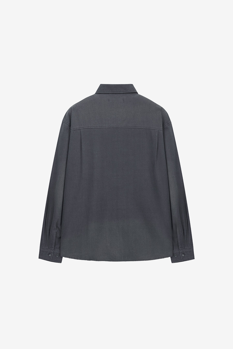 Insilence - Ghost Pocket Denim Shirt (Washed Grey) product image 6 | TRAB K-Fashion Australia
