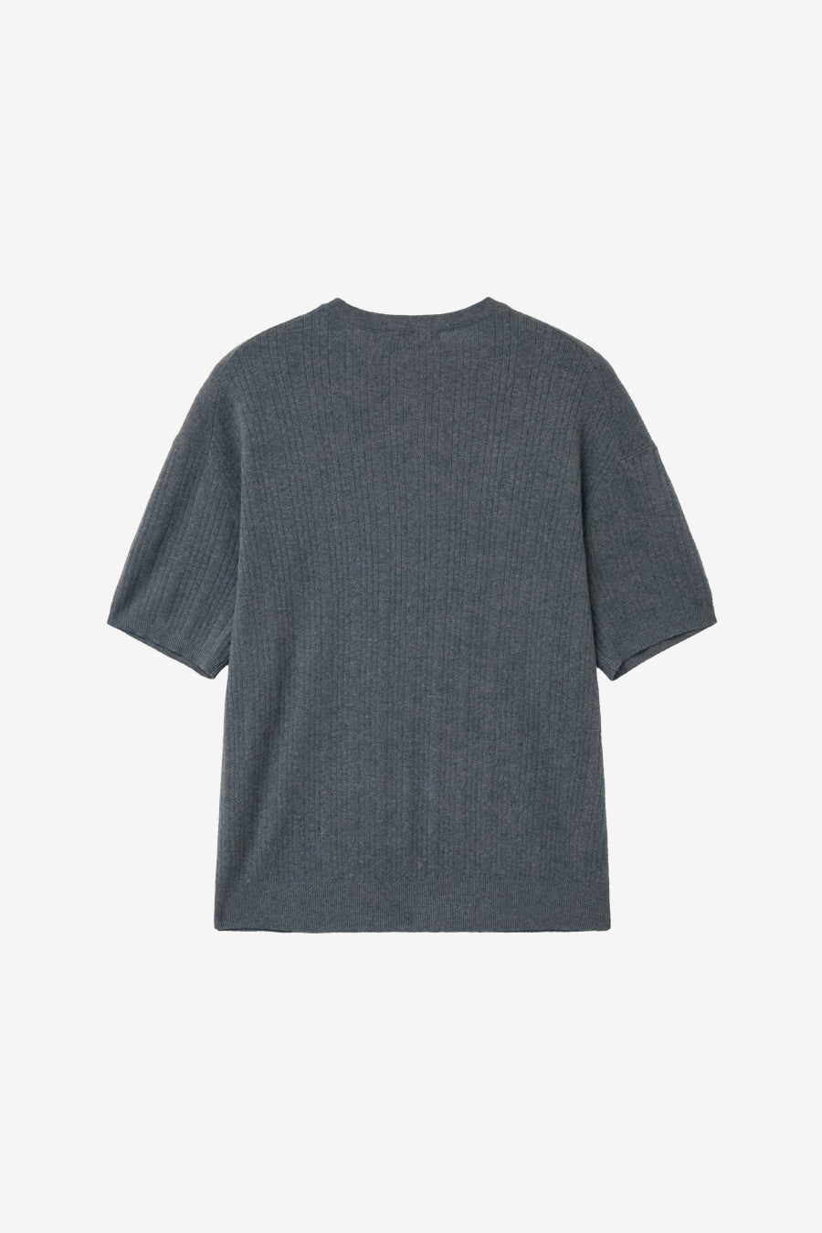 Insilence - Ribbed Henley Neck Half Knit (Grey) product image 8 | TRAB K-Fashion Australia