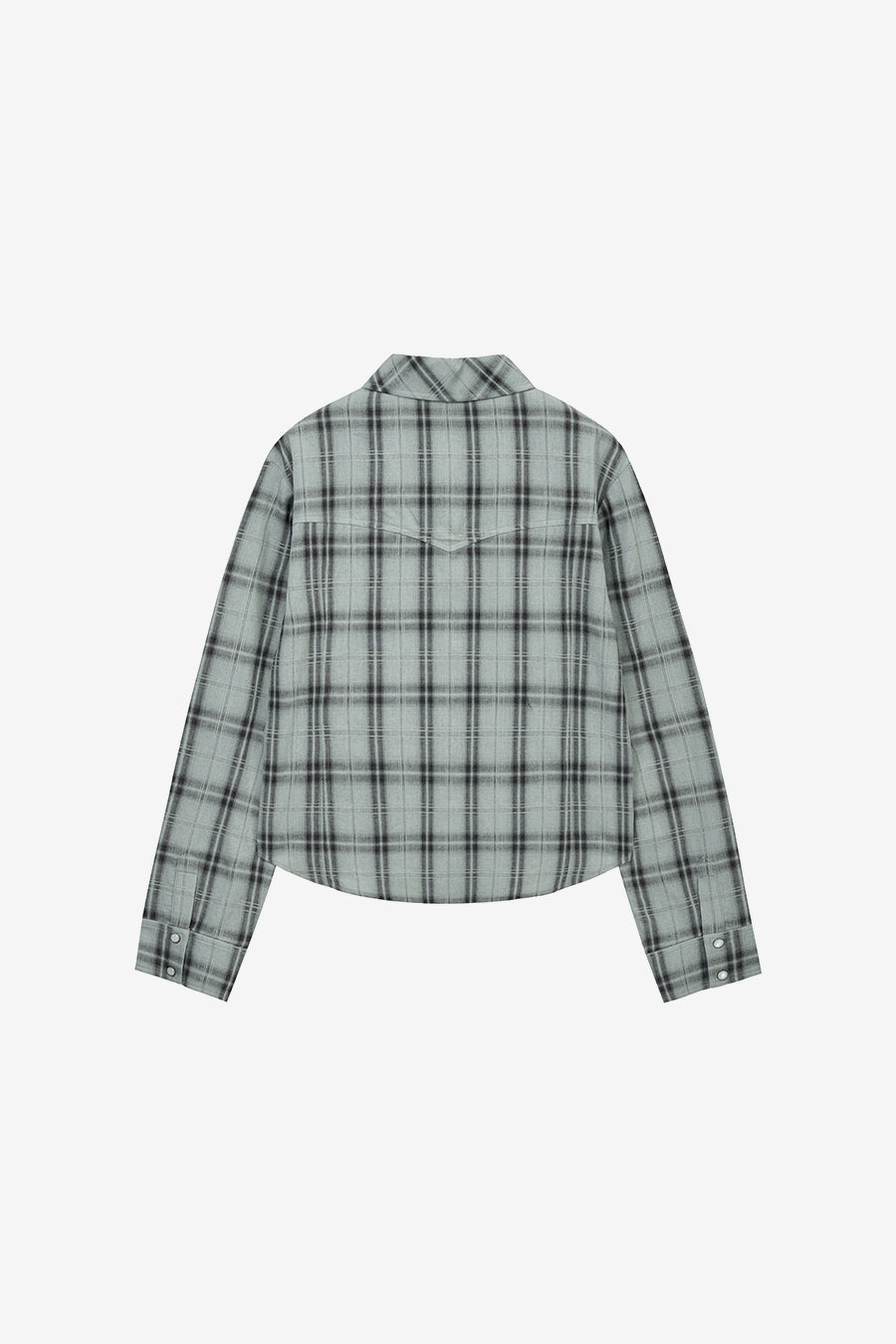 Insilence - Western Check Shirt (Blue) product image 8 | TRAB K-Fashion Australia