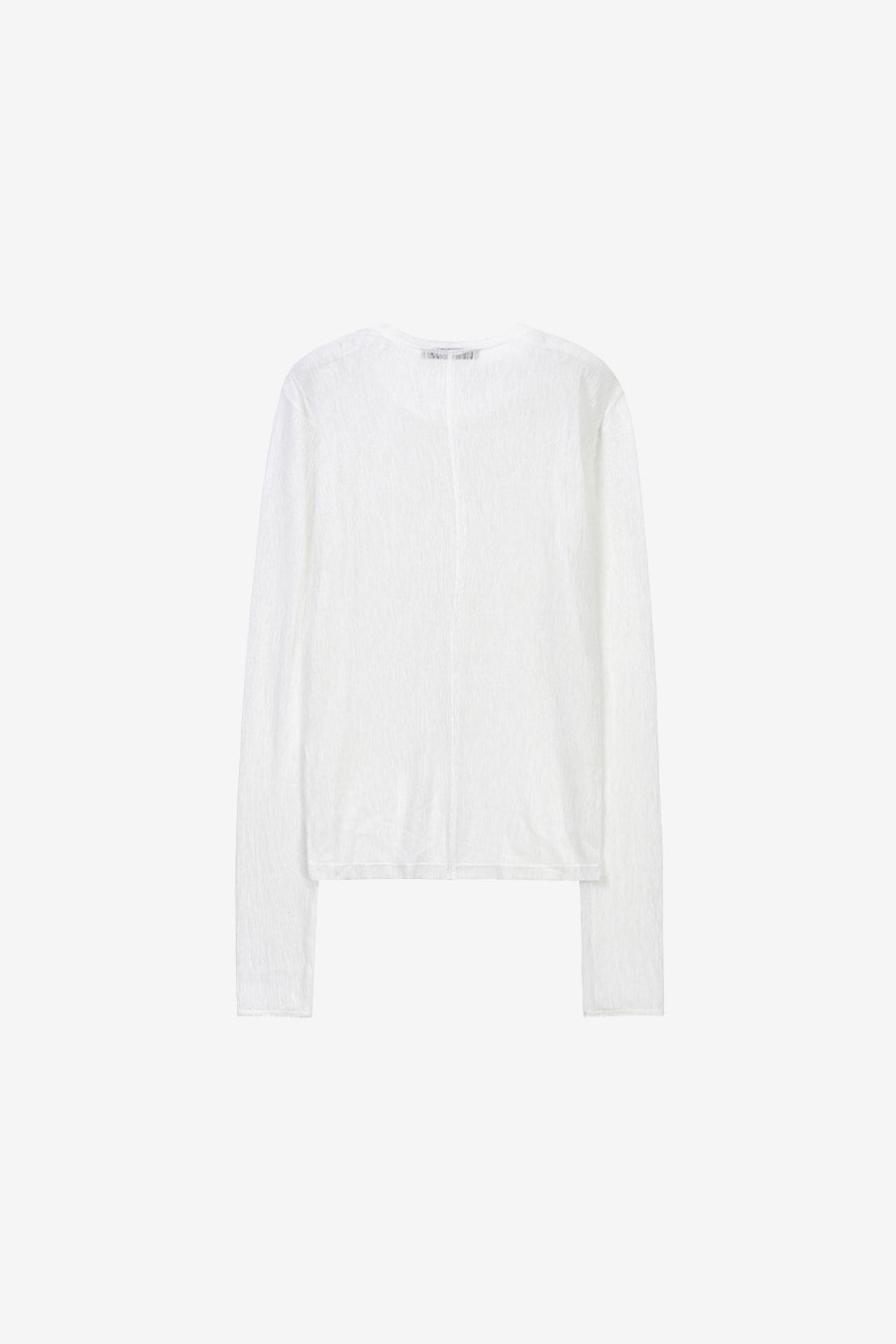 Insilence - Sheer Pleated Top (White) product image 8 | TRAB K-Fashion Australia