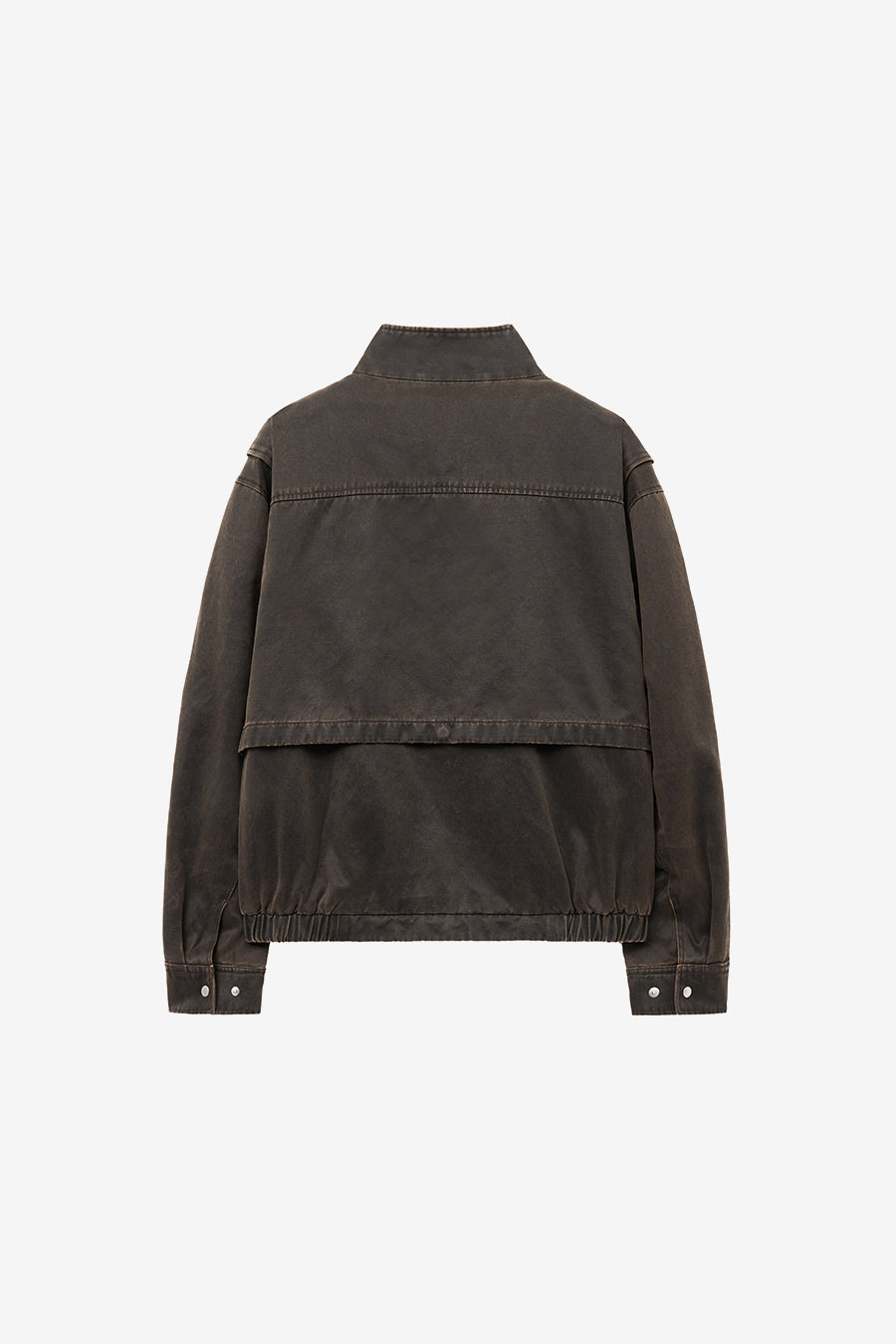 Insilence - Washed Faux Leather Jumper (Brown) product image 8 | TRAB K-Fashion Australia