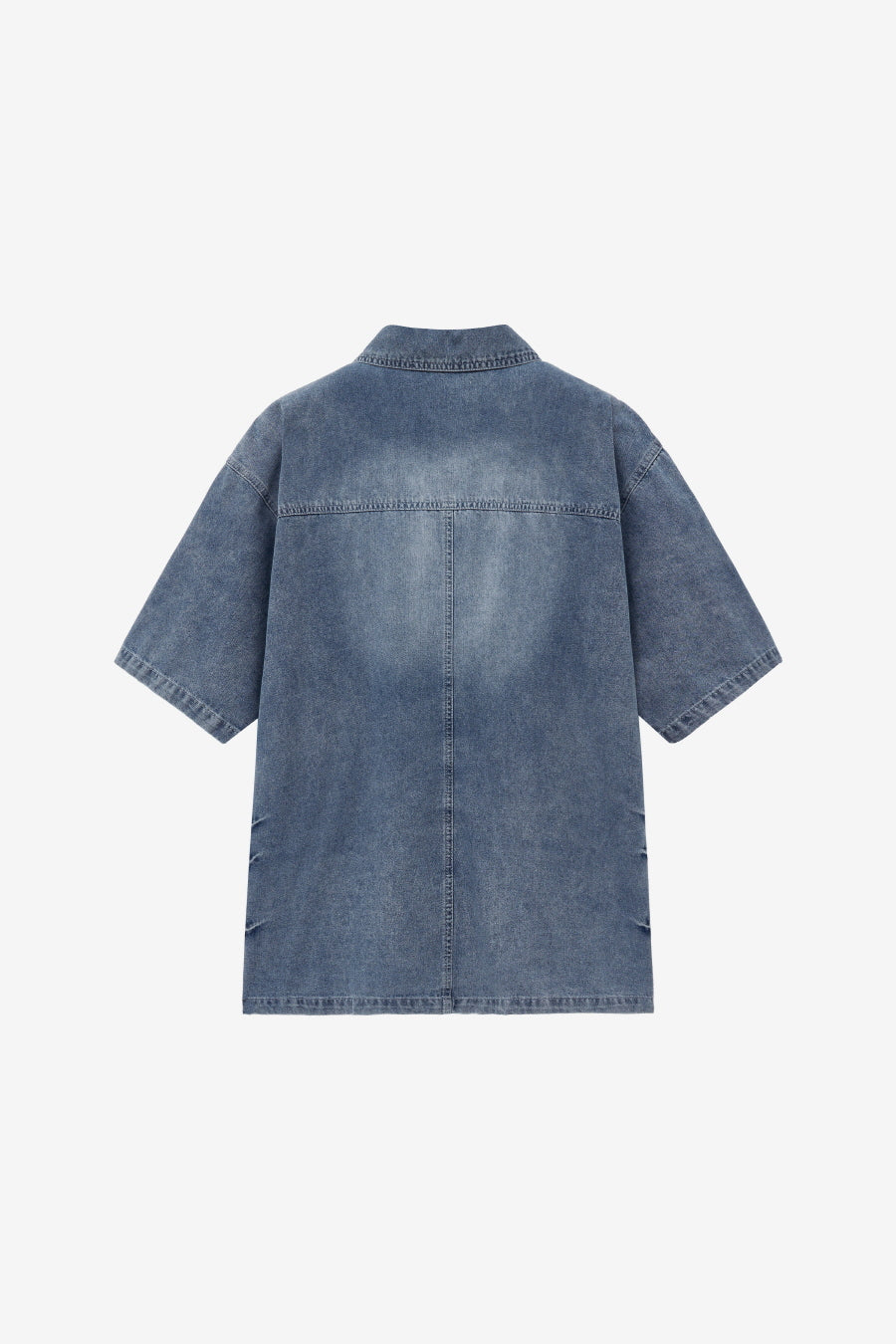 Insilence - Slash Washing Denim Shirt (Light Blue) product image 8 | TRAB K-Fashion Australia
