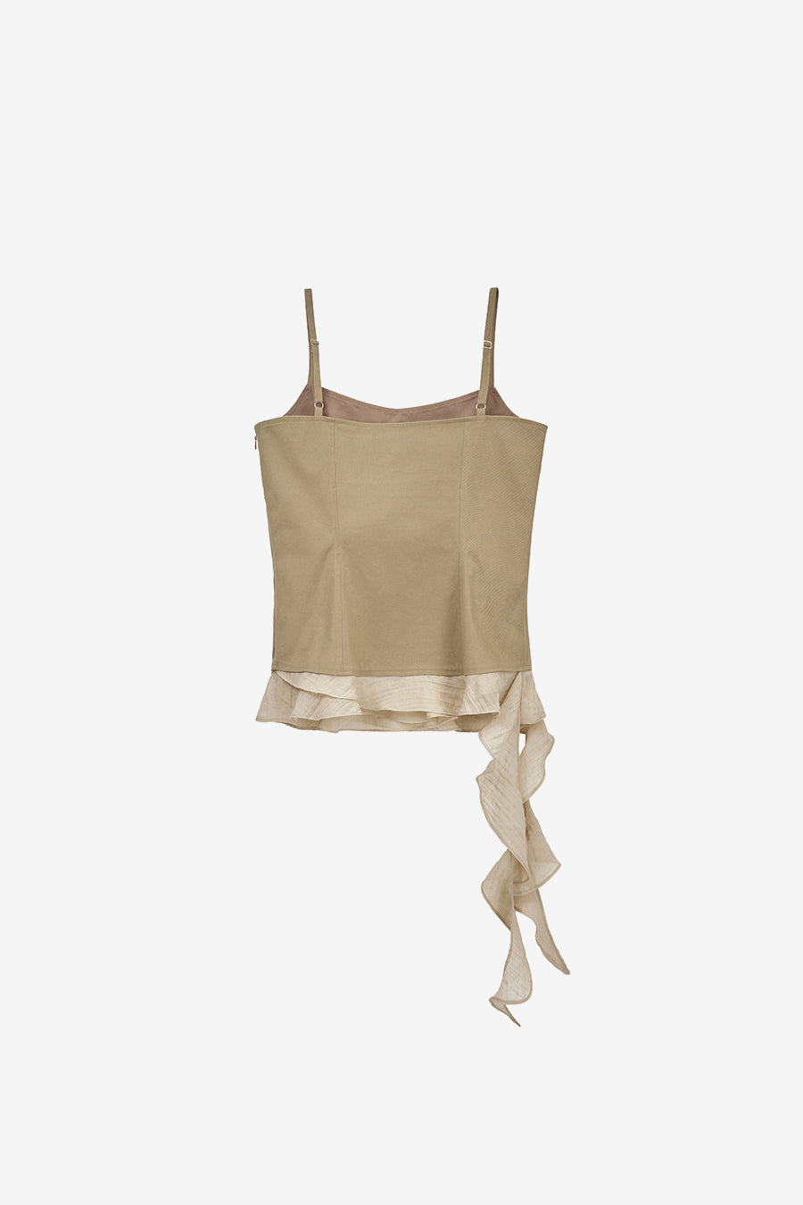 Insilence - Stud Ruffle Bustier (Brown) product image 8 | TRAB K-Fashion Australia