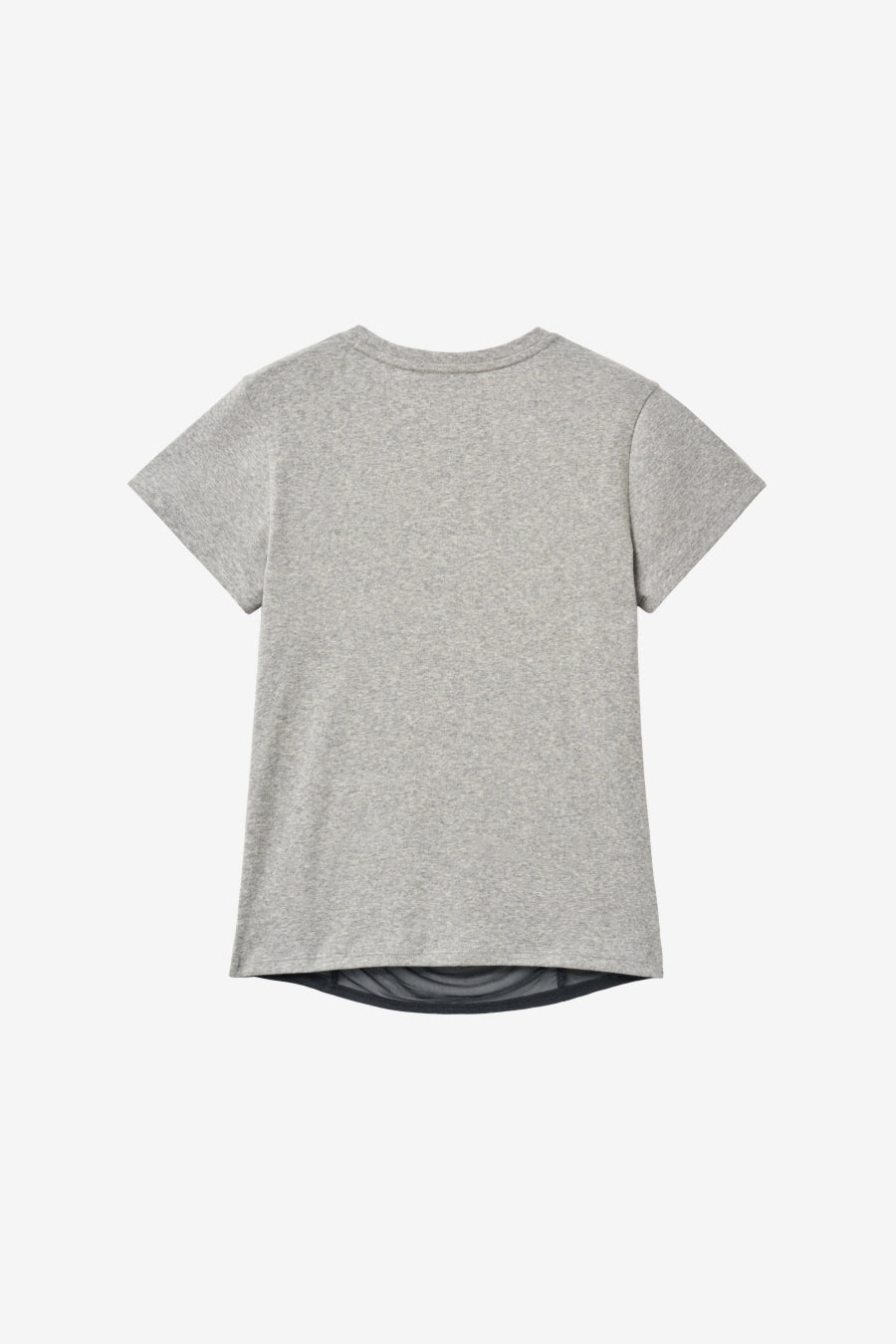 Insilence - Mesh Layered Short Sleeve (Melange Grey) product image 8 | TRAB K-Fashion Australia