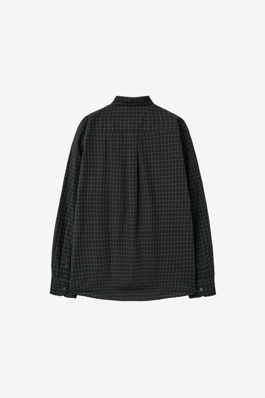 Insilence - Oversized Check Shirt (Mud Black) product image 8 | TRAB K-Fashion Australia