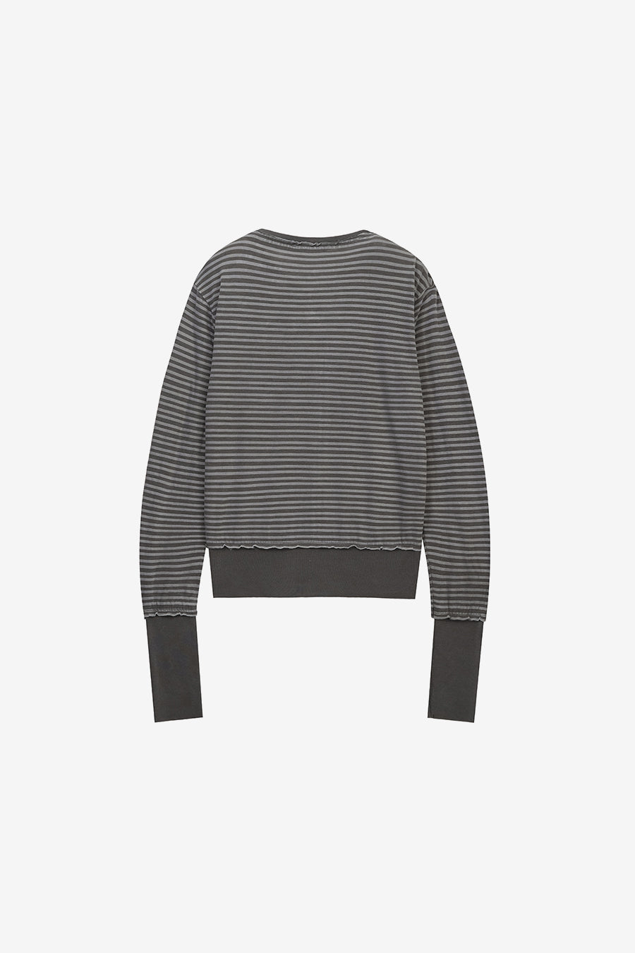 Insilence - Grunge Dye Stripe Zip-Up (Charcoal) product image 6 | TRAB K-Fashion Australia