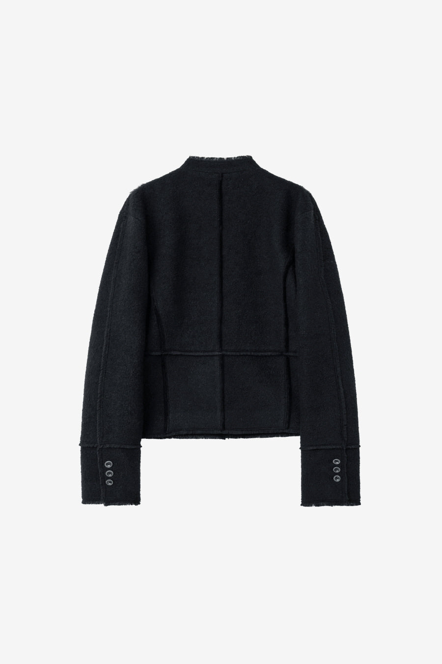 Insilence - Wool Jersey Tweed Jacket (Black) product image 8 | TRAB K-Fashion Australia