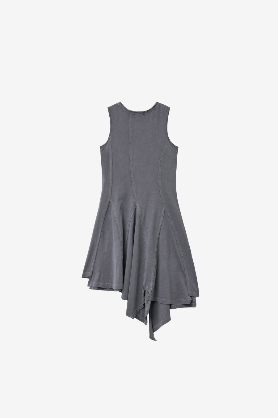 Insilence - Cotton Dyed Henley Neck Dress (Washed Charcoal) product image 8 | TRAB K-Fashion Australia