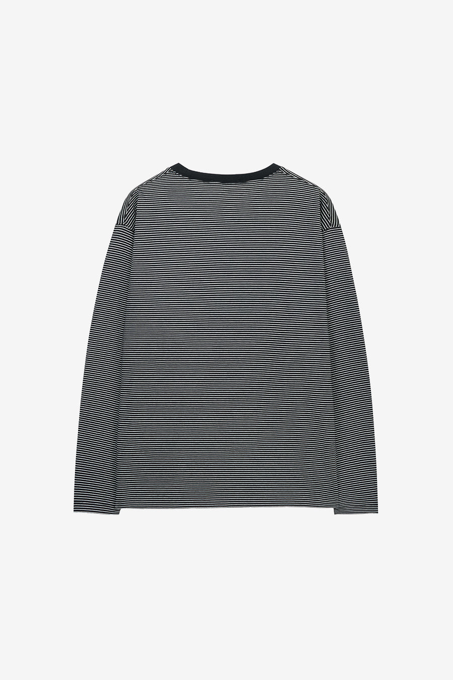 Insilence - Border Stripe Long Sleeve (Black) product image 8 | TRAB K-Fashion Australia