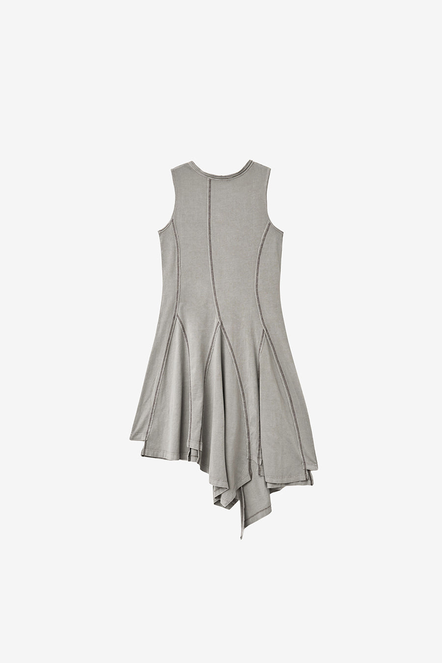 Insilence - Cotton Dyed Henley Neck Dress (Washed Beige) product image 10 | TRAB K-Fashion Australia
