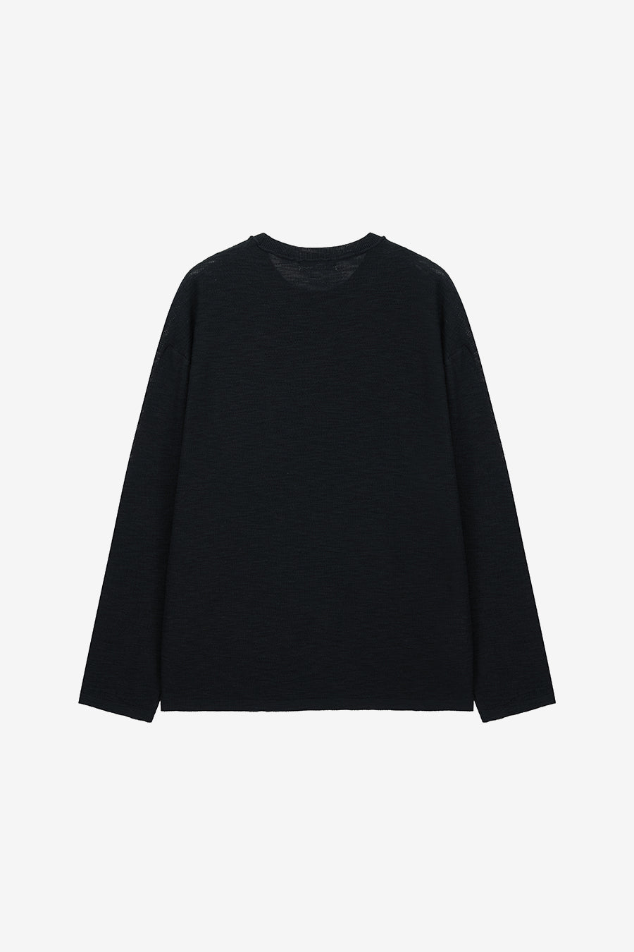 Insilence - Lightweight Cut Off Cotton Knit (Black) product image 8 | TRAB K-Fashion Australia