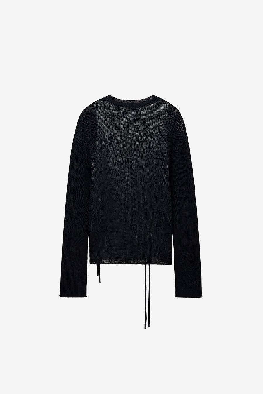 Insilence - Loose Fit Layered Knit (Black) product image 10 | TRAB K-Fashion Australia