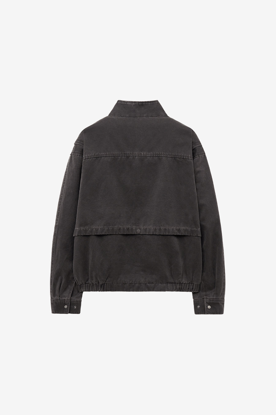 Insilence - Washed Faux Leather Jumper (Charcoal) product image 8 | TRAB K-Fashion Australia