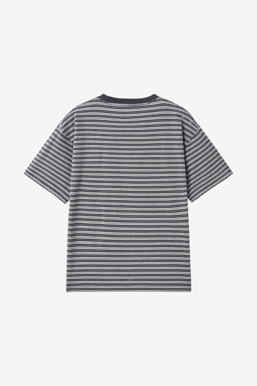 Insilence - Striped Pocket T-shirt (Melange Grey) product image 8 | TRAB K-Fashion Australia