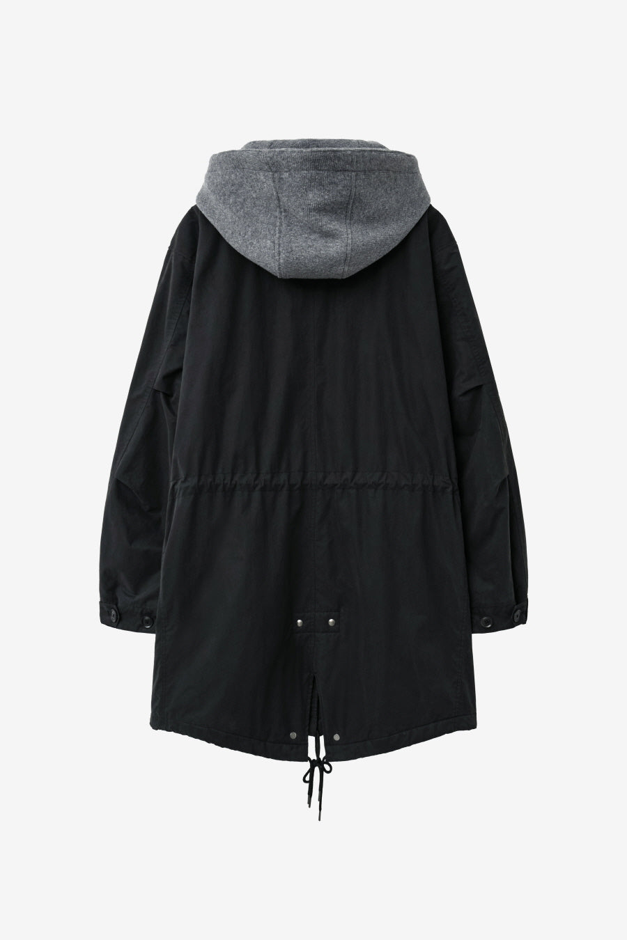 Insilence - M65 Padded Hood Parka (Washed Black) product image 8 | TRAB K-Fashion Australia