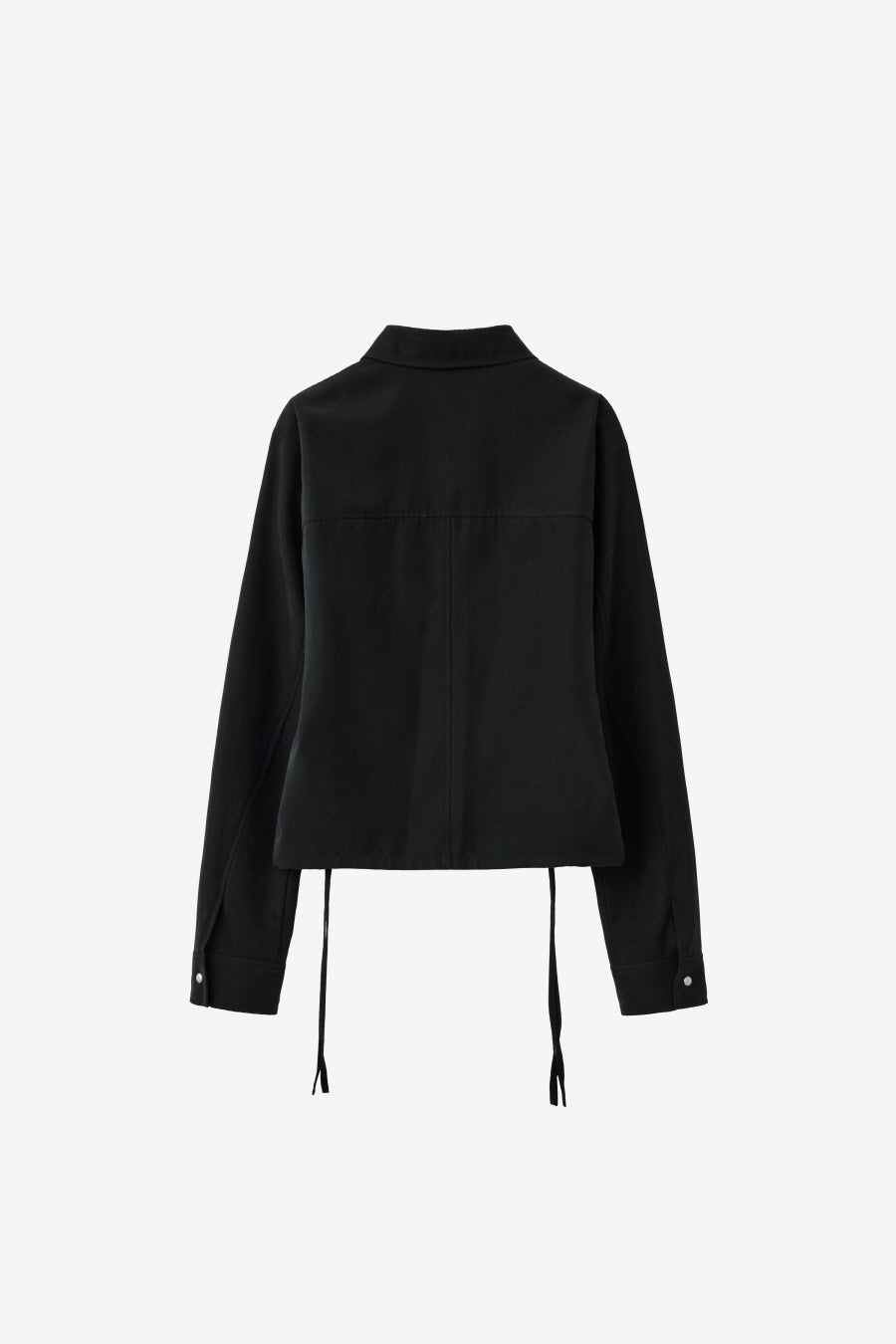 Insilence - Soft Shirring Shirt (Black) product image 8 | TRAB K-Fashion Australia