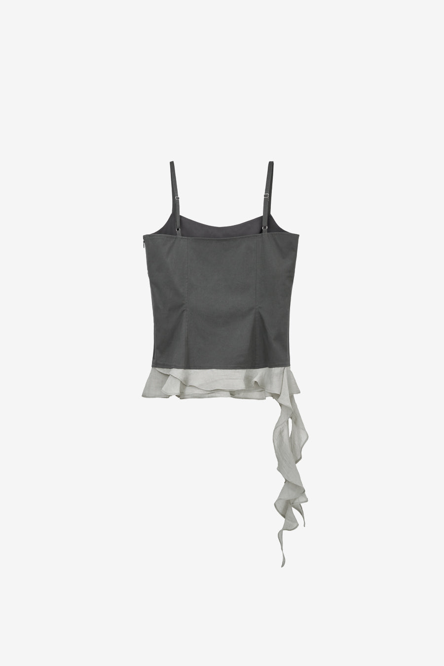Insilence - Stud Ruffle Bustier (Charcoal) product image 8 | TRAB K-Fashion Australia