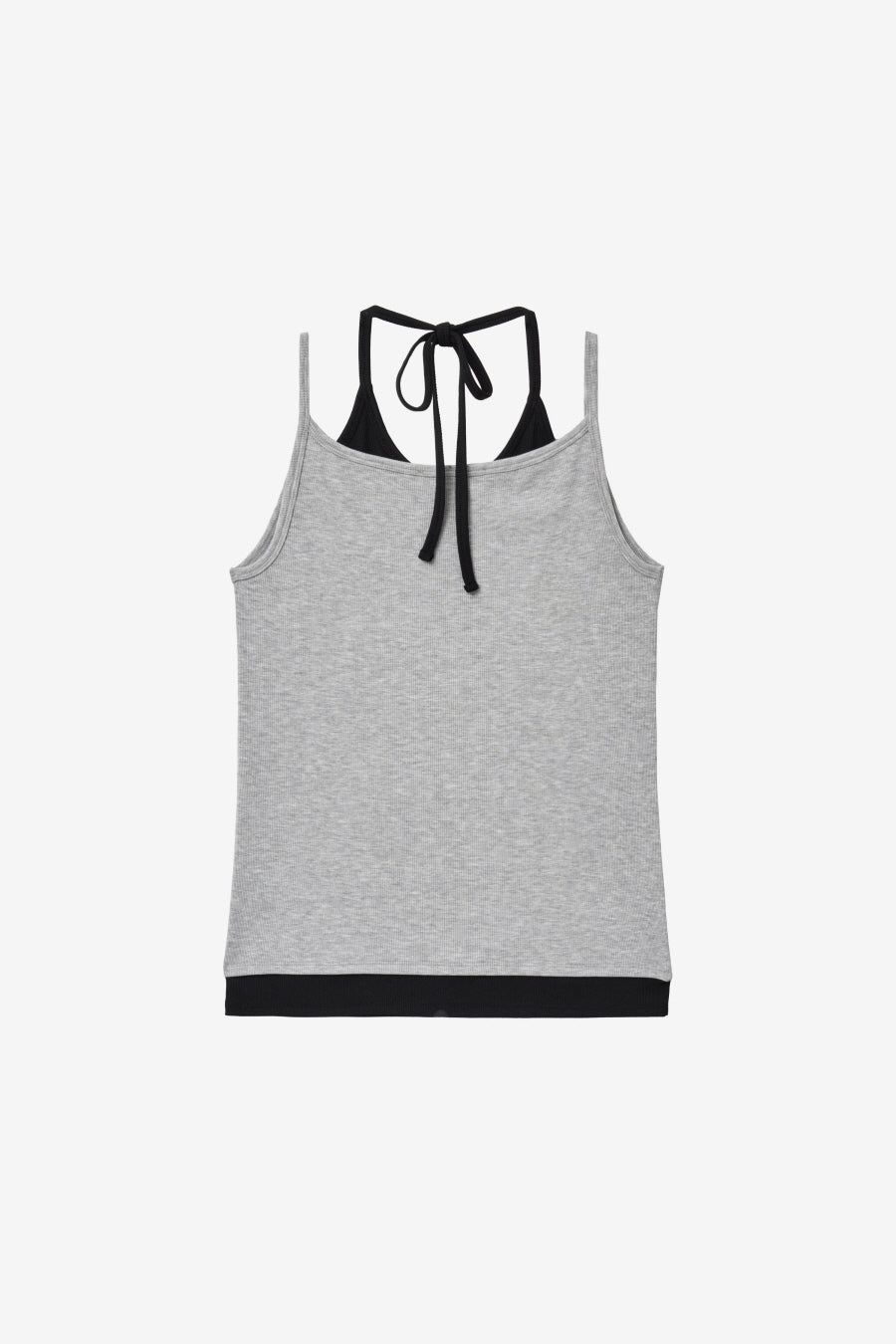 Insilence - Layered Henley Neck Sleeveless (Melange Grey) product image 8 | TRAB K-Fashion Australia