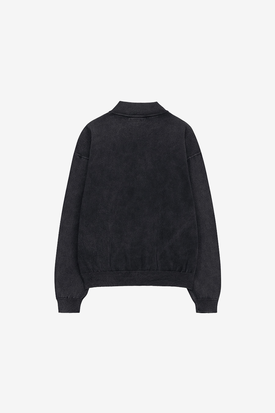 Insilence - Stone Washed Knit Zip-Up (Washed Black) product image 8 | TRAB K-Fashion Australia