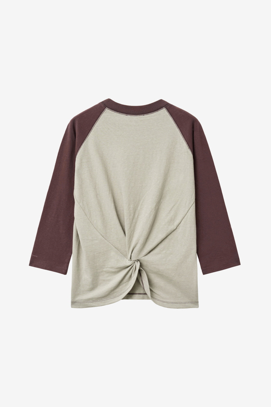 Insilence - Twist Raglan T-Shirt (Ash Beige) product image 8 | TRAB K-Fashion Australia