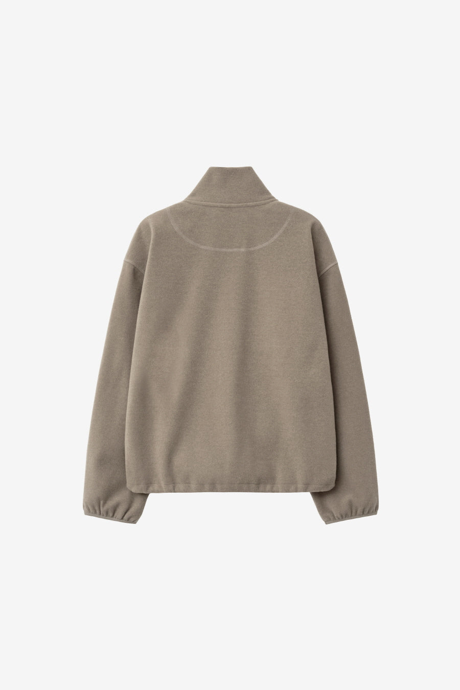 Insilence - Classic Fleece Quarter-Zip (Ash Beige) product image 8 | TRAB K-Fashion Australia