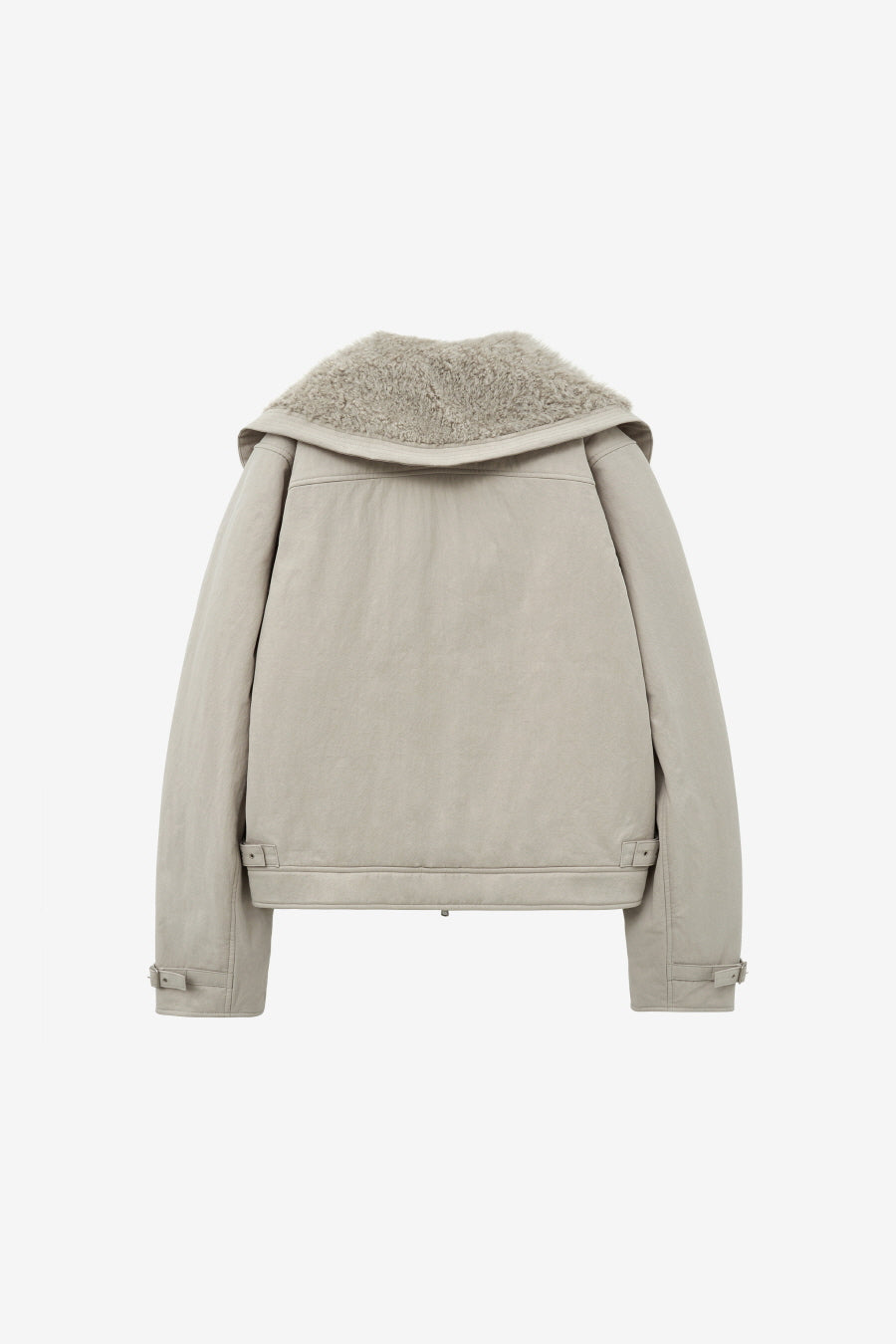 Insilence - Spread Fur Collar Jumper (Grey Beige) product image 8 | TRAB K-Fashion Australia