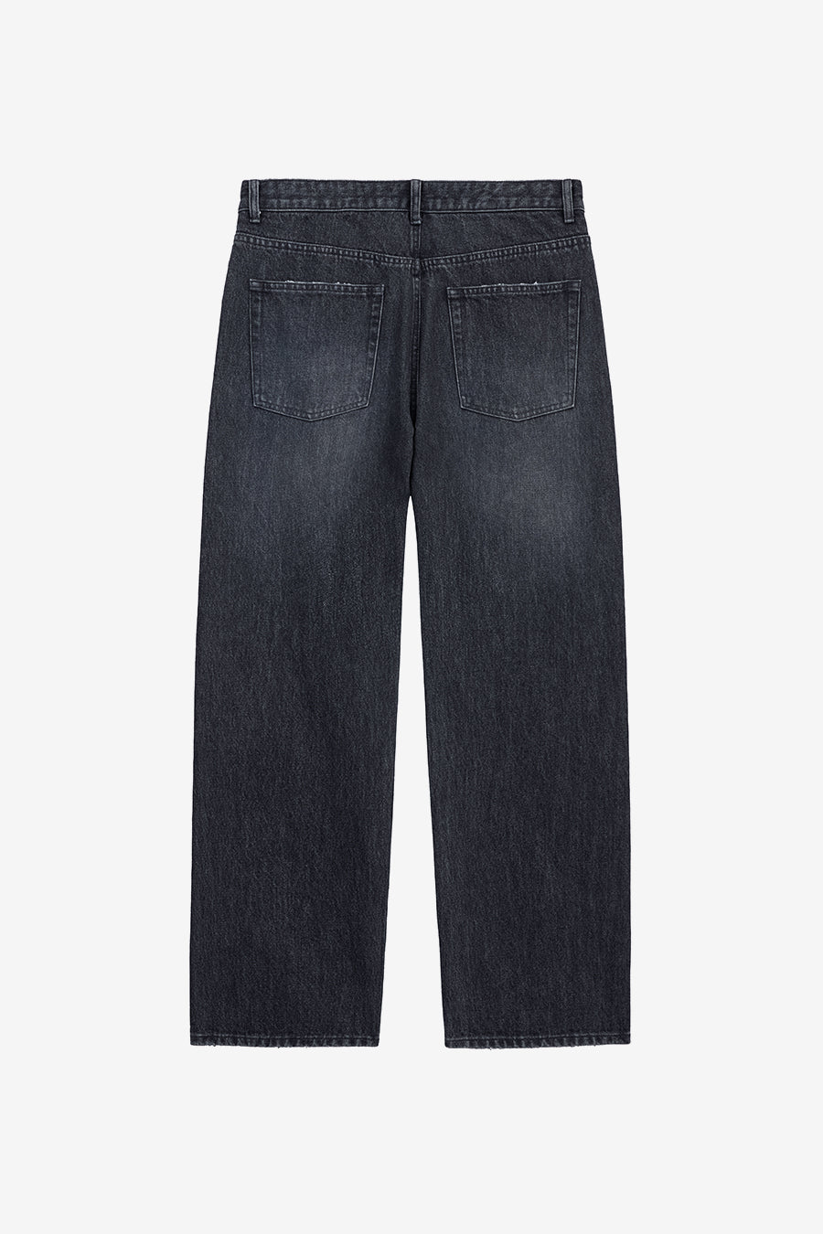 Insilence - Semi-Wide Denim Pants (Dark Grey) product image 8 | TRAB K-Fashion Australia