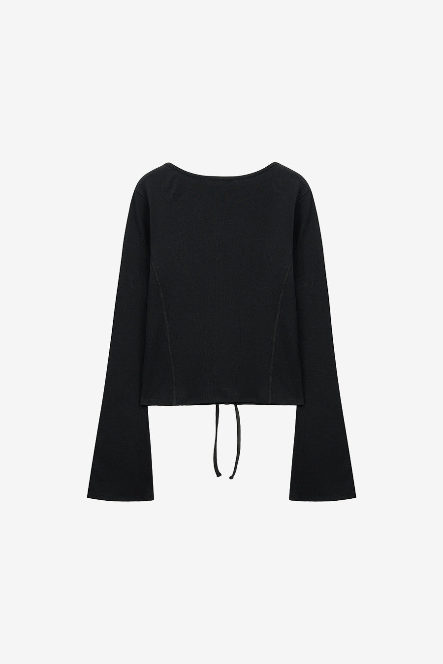 Insilence - Lace-up long sleeve (Black) product image 8 | TRAB K-Fashion Australia