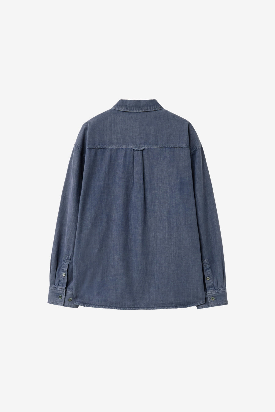 Insilence - Vintage Washed Denim Shirt (Vintage Indigo) product image 8 | TRAB K-Fashion Australia